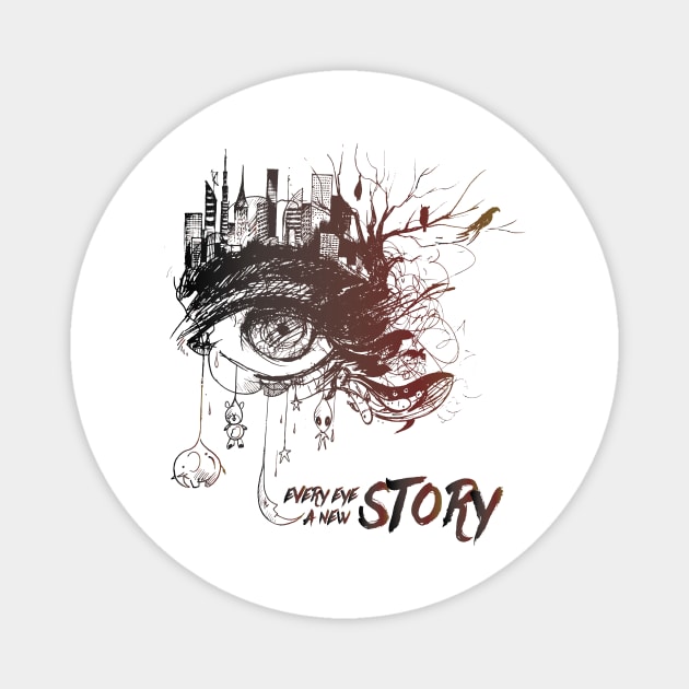 EVERY EYE A NEW STORY Magnet by Suldaan Style